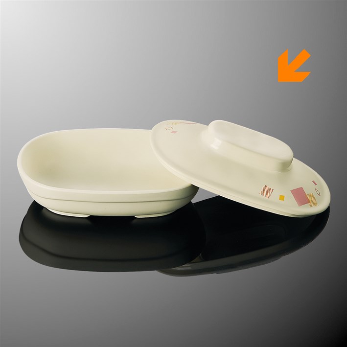 食器 domi DS10C SB / 小判深皿 小 蓋 - 国際化工